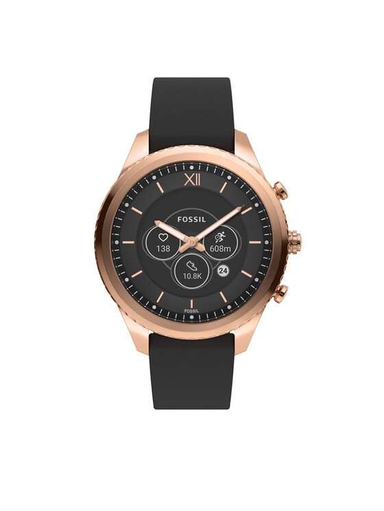Fossil Viedpulkstenis Fossil Stella Gen 6 Hybrid FTW7064 Melns