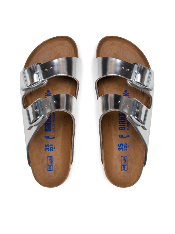 Birkenstock Шльопанці Birkenstock Arizona Metallic 1005961 Срібний