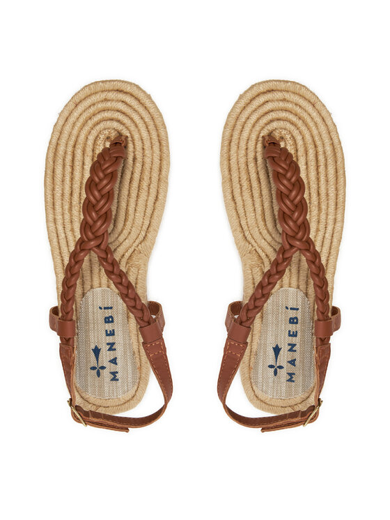 Manebi Еспадрильї Manebi Sandals P 8.8 Y0 Коричневий