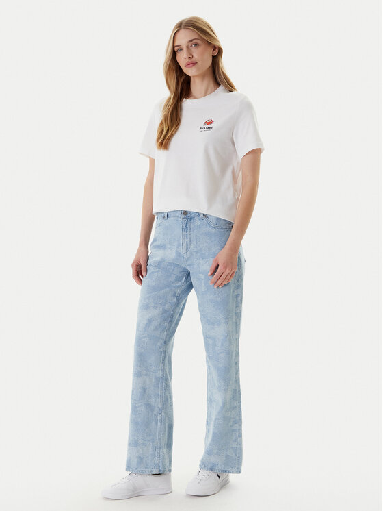Mustang Mustang Футболка Monroe 1016513 Білий Relaxed Fit