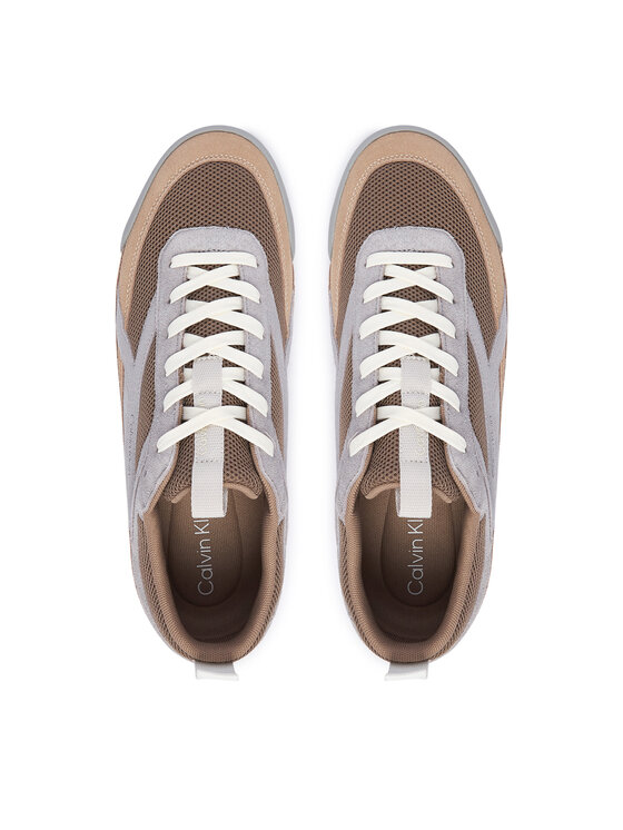 Calvin Klein Sneakers Calvin Klein Low Pro Runner Mix Mat HM0HM02208 Marrone
