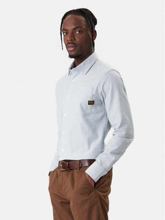 G-STAR G-Star Raw Πουκάμισο Bristum 2.0 D23553 E071 Γαλάζιο Slim Fit