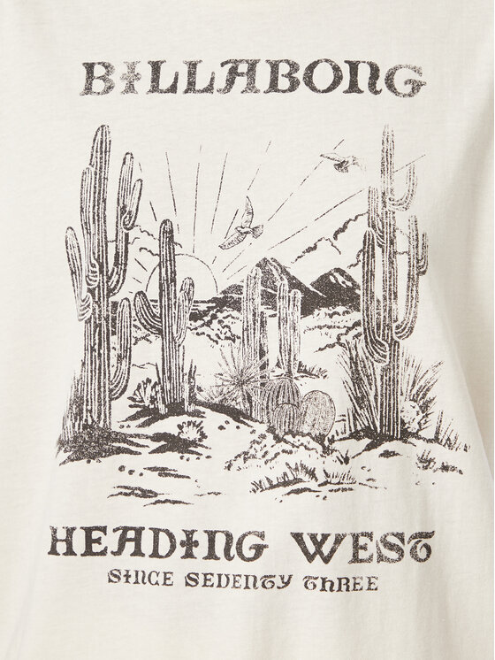 Billabong Billabong Camiseta EBJZT00646 Crema Regular Fit