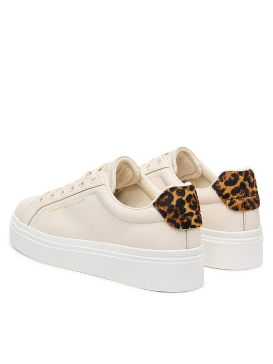 Tommy Hilfiger Tenisice Tommy Hilfiger Th Feminine Platform Cheetah FW0FW09693 Svijetlo bež