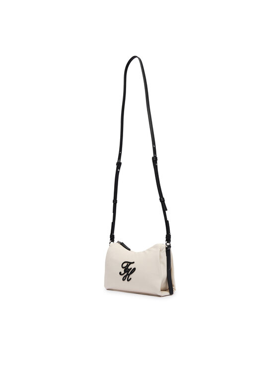 Tommy Hilfiger Ročna torba Tommy Hilfiger Th Elevated Nylon Mini Crossover AW0AW18623 Écru