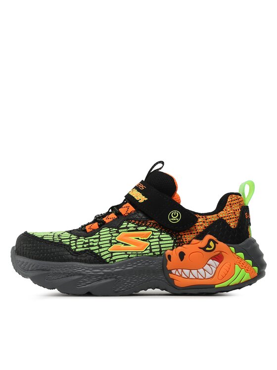 Skechers Superge Skechers Dino Lights 400615L/BKOR Črna