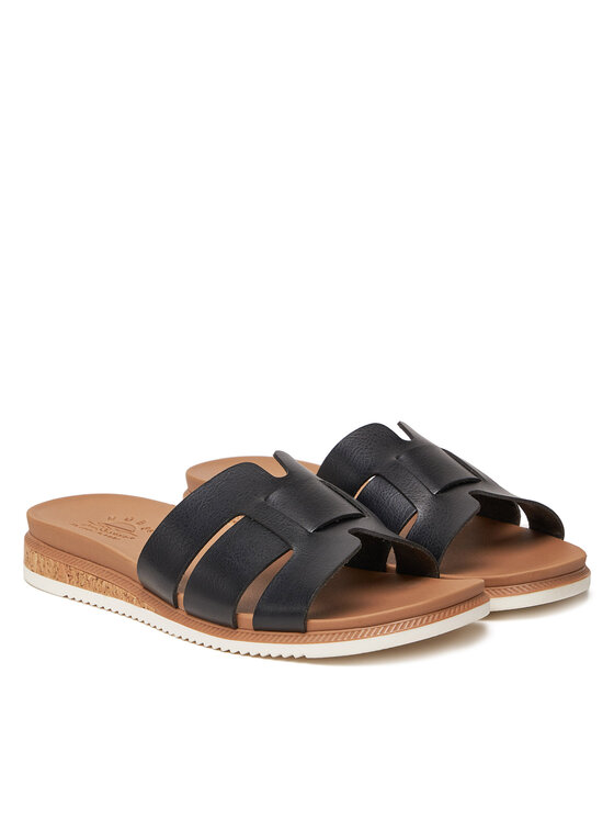 Skechers Шльопанці Skechers BOBS Desert Kiss Low-Peak Look 114707/BLK Чорний