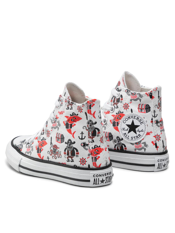 Converse Sportbačiai Converse Chuck Taylor All Star Pirate 372874C Balta