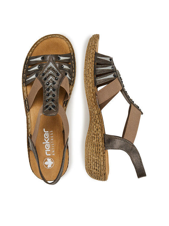 Rieker Sandales Rieker 65861-45 Pelēks