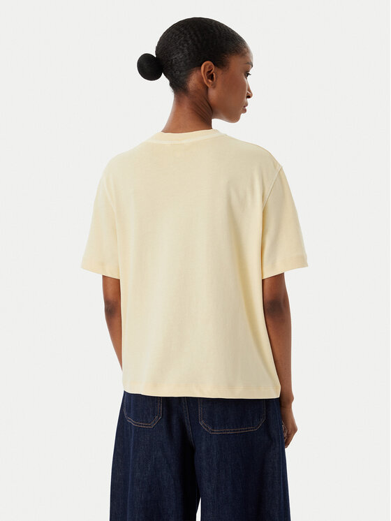 Tommy Hilfiger Tommy Hilfiger Camiseta Crest WW0WW48713 Crema Relaxed Fit