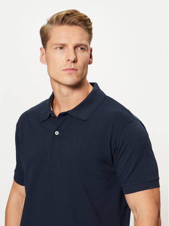 Guess Jeans Guess Jeans Поло M4BP29 KCJV1 Cиній Regular Fit