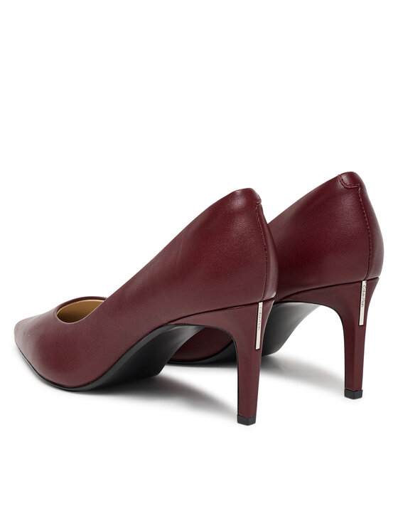 Calvin Klein Обувки на ток Calvin Klein Ess Stiletto 70 HW0HW02607 Бордо