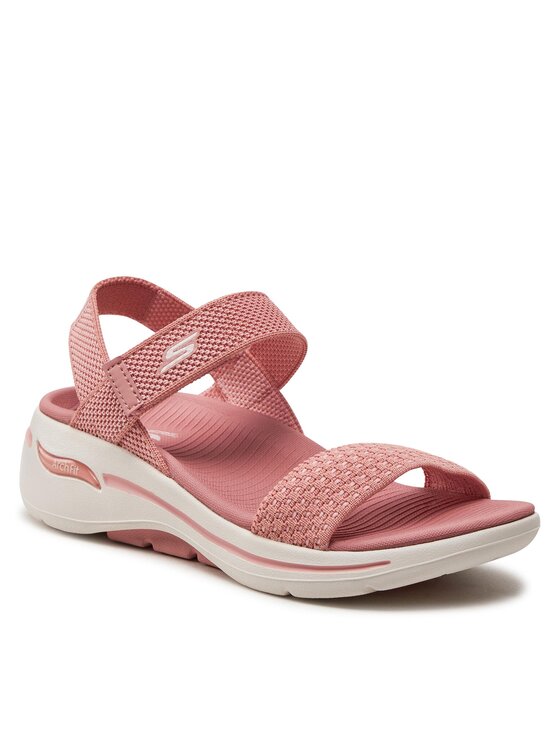 Skechers Босоніжки Skechers Go Walk Arch Fit Sandal-Polished 140264/ROS Рожевий