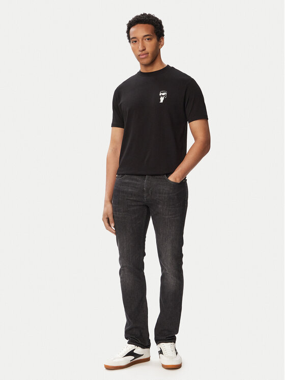 KARL LAGERFELD KARL LAGERFELD Camiseta 755048 563235 Negro Regular Fit