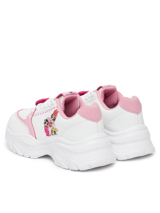 Powerpuff Girls Sneakersy Powerpuff Girls BIC-SS25-336WBPPG Biały