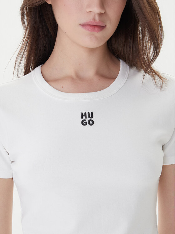 HUGO Hugo Футболка Delanor 50512000 Білий Slim Fit