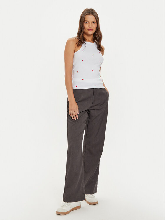 Noisy May Noisy May Топ 27033216 Білий Regular Fit