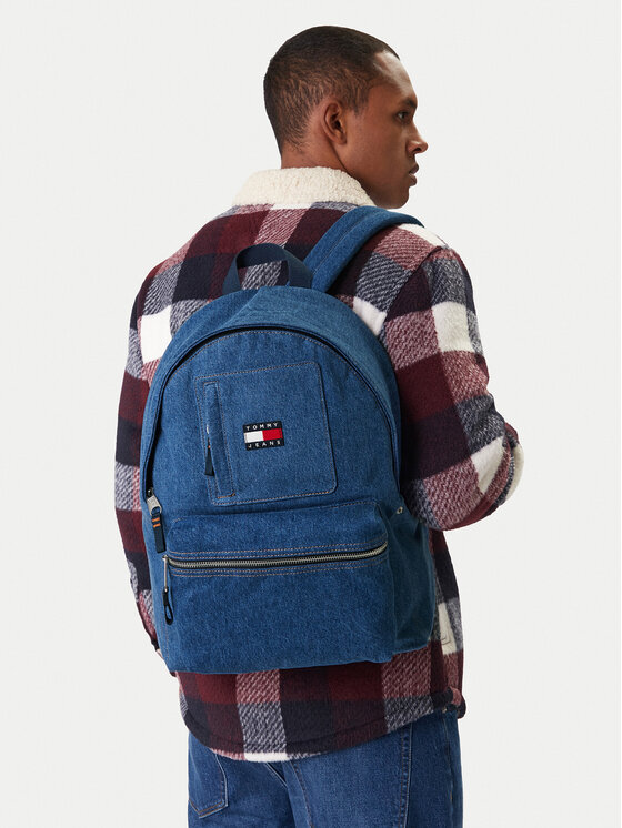 Tommy Jeans Rucsac Tommy Jeans Tjm Utility Denim Backpack AM0AM14052 Albastru