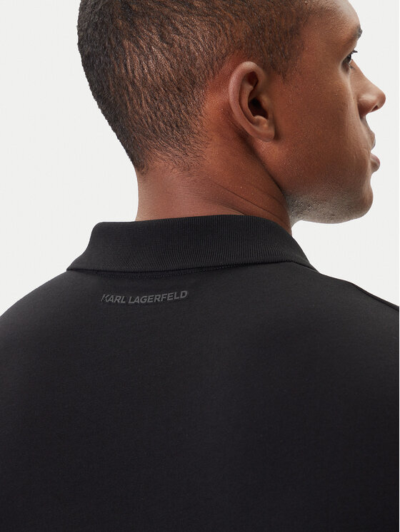 KARL LAGERFELD KARL LAGERFELD Polo 745710 500224 Μαύρο Regular Fit
