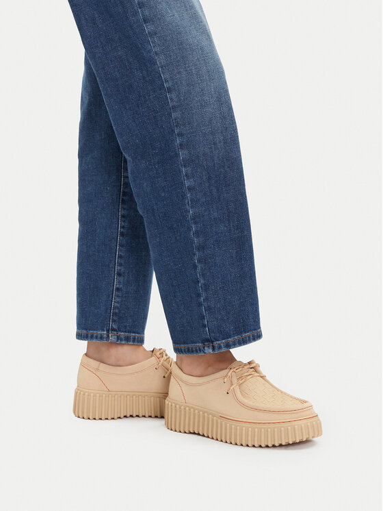 Clarks Pusbačiai Clarks Torhill Bee 26181191 Écru