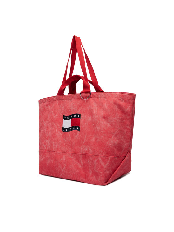 Tommy Jeans Torebka Tommy Jeans Tjw Wave Flag Med Tote AW0AW18466 Koralowy