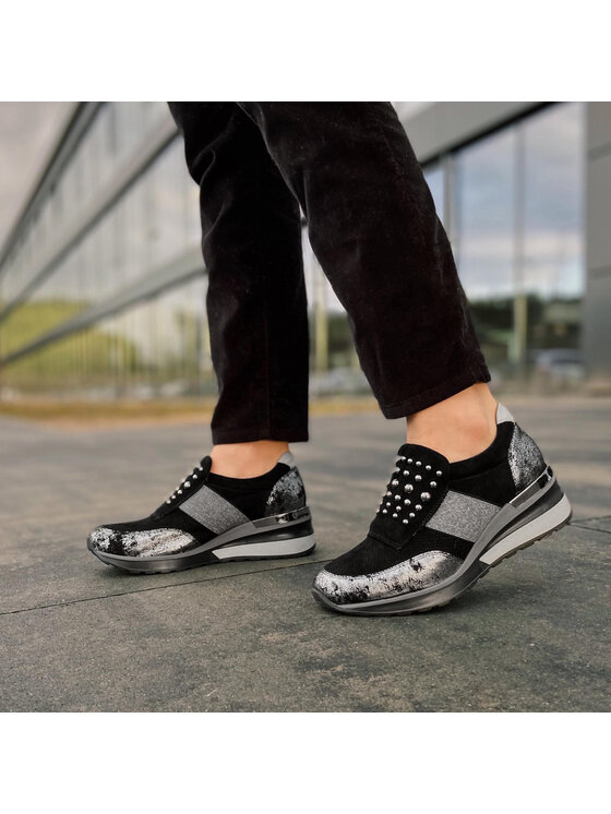 QUAZI Sneakersy QUAZI QZ-12-02-000077 Czarny