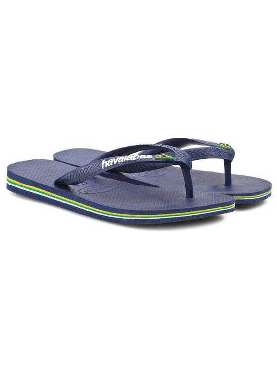 Havaianas Japonki Havaianas Brasil Logo 41108500555 Granatowy