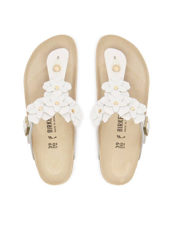 Birkenstock Čības uz pirksta Birkenstock Gizeh 1026735 Balts