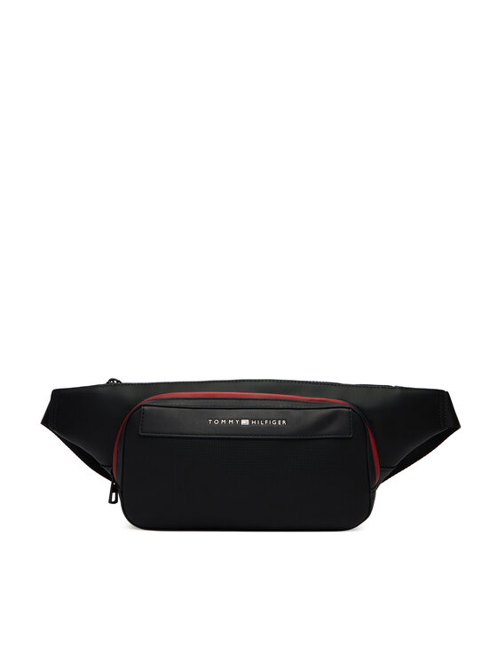 Tommy Hilfiger Чанта за кръст﻿ Tommy Hilfiger Th Foundation Bumbag AM0AM14159 Черен