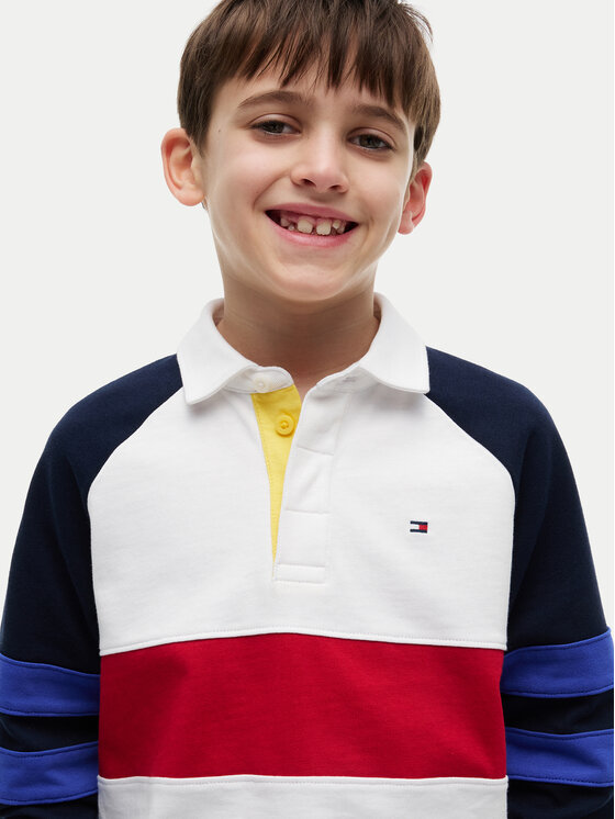 Tommy Hilfiger Tommy Hilfiger Polo Colourblock KB0KB10584 Blanco Regular Fit