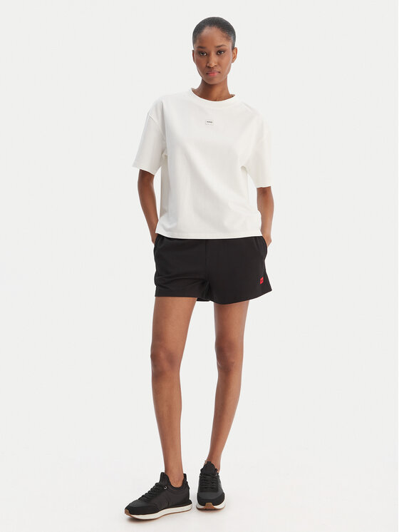 HUGO HUGO Футболка Signature 50556807 Білий Regular Fit