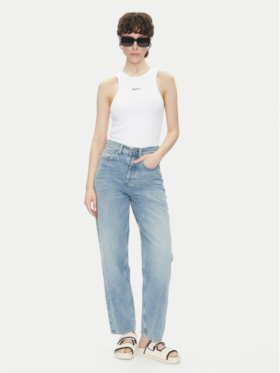 Pepe Jeans Pepe Jeans Топ Marian PL506035 Білий Slim Fit