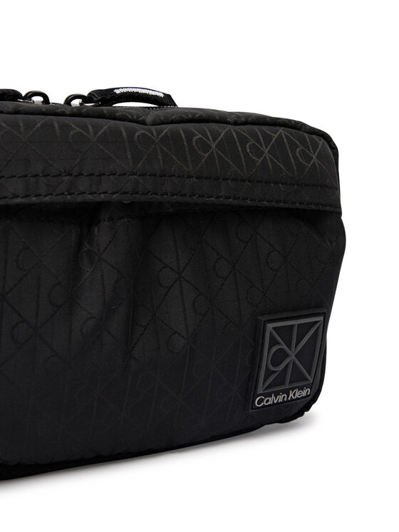 Calvin Klein Несесер Calvin Klein Emblem Aop Washbag LV04D1208G Черен