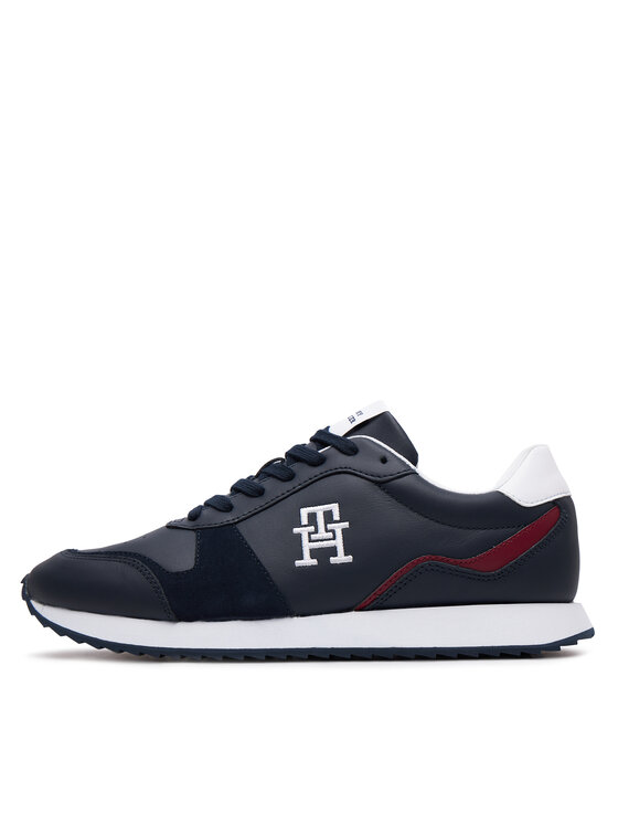 Tommy Hilfiger Sportcipők Tommy Hilfiger Runner Evo Lth Mix FM0FM04959 Sötétkék
