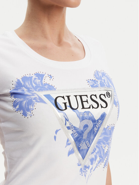 Guess Guess Футболка W5GI08 J1314 Білий Slim Fit