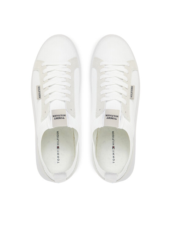 Tommy Hilfiger Сникърси Tommy Hilfiger Light Cupsole Knit Seasonal FM0FM05403 Бял