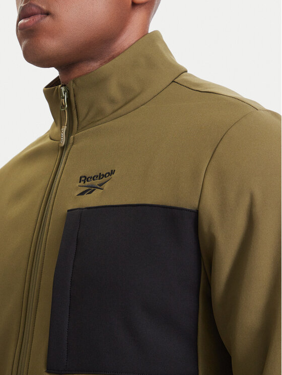 Reebok Reebok Giacca softshell RCC00096 Verde scuro Regular Fit