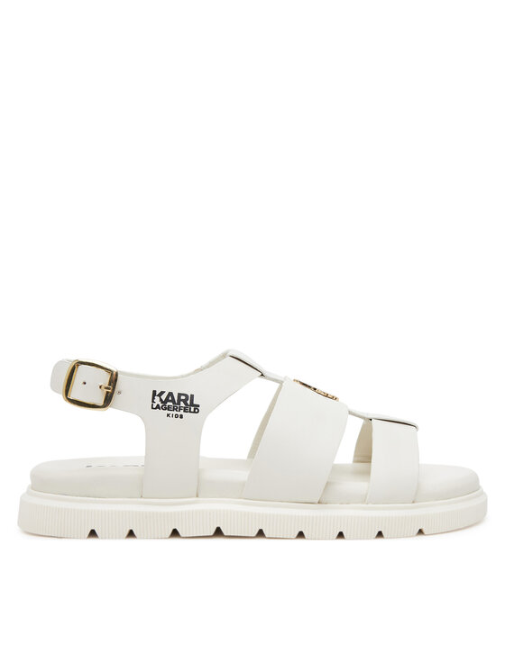 Karl Lagerfeld Kids Sandále Karl Lagerfeld Kids Z30372 S Écru