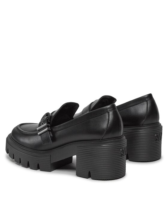 Stuart Weitzman Poltopánky Stuart Weitzman Maverick Soho Loafer SF624 Čierna