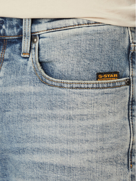 G-STAR G-Star Raw Kratke traperice Mosa D24430-E205 Plava Regular Fit