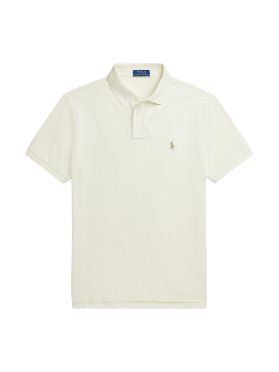 Polo Ralph Lauren Polo Ralph Lauren Polo 710680784372 Écru Custom Slim Fit