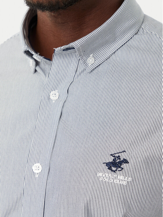 Beverly Hills Polo Club Beverly Hills Polo Club Camisa P-SS26M-BRASS Azul marino Regular Fit