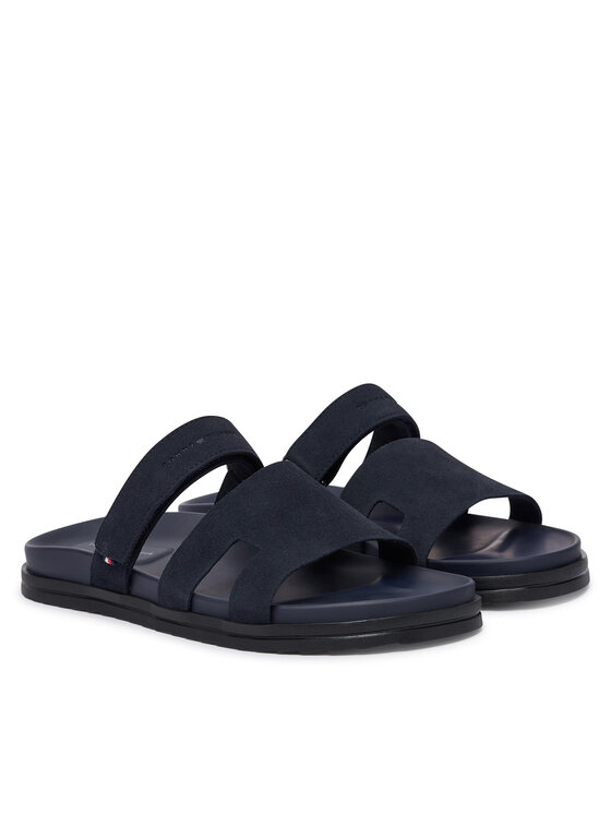 Tommy Hilfiger Šlepetės Tommy Hilfiger Adjustable Premium Suede FM0FM05774 Tamsiai mėlyna