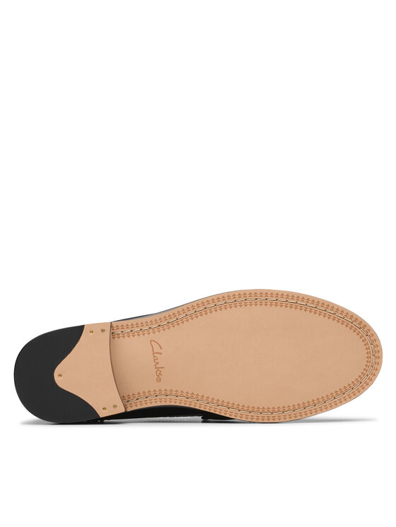 Clarks Мокасини Clarks Straven Edge 26181277 Черен