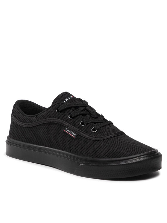 Tommy Hilfiger Tenisky Tommy Hilfiger Core Lightweidht Waffle Mesh FM0FM04040 Čierna