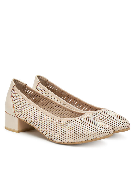 Caprice Polobotky Caprice 9-22501-44 Écru