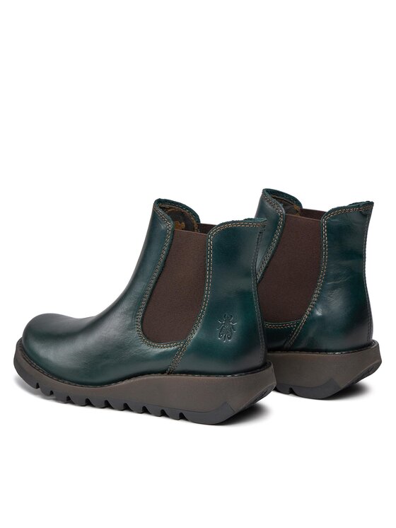 Fly London Kotníková obuv s elastickým prvkem Fly London Salvfly P143195006 Zelená