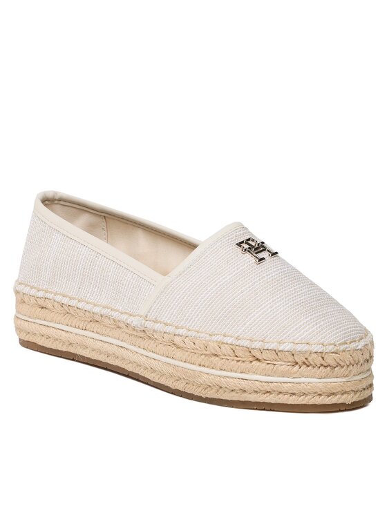 Tommy Hilfiger Espadrile Tommy Hilfiger Th Woven Espadrille FW0FW07343 Bež