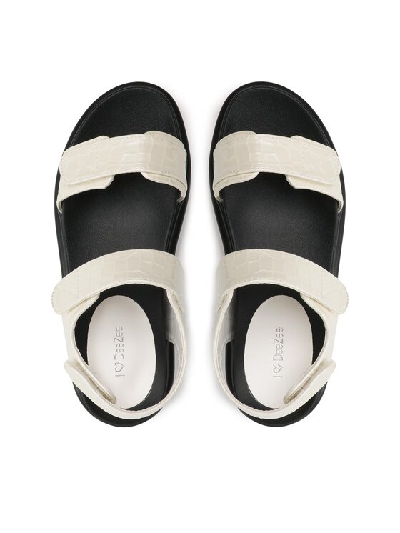 DeeZee Sandály DeeZee E6688-60 Écru