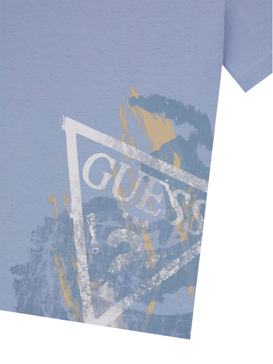 Guess Guess Футболка L6RI14 K8HM4 Блакитний Regular Fit
